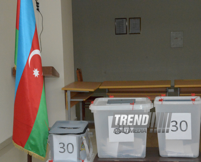 Azerbaijani parliamentary election kicks off. Baku, Azerbaijan, Nov.01, 2015